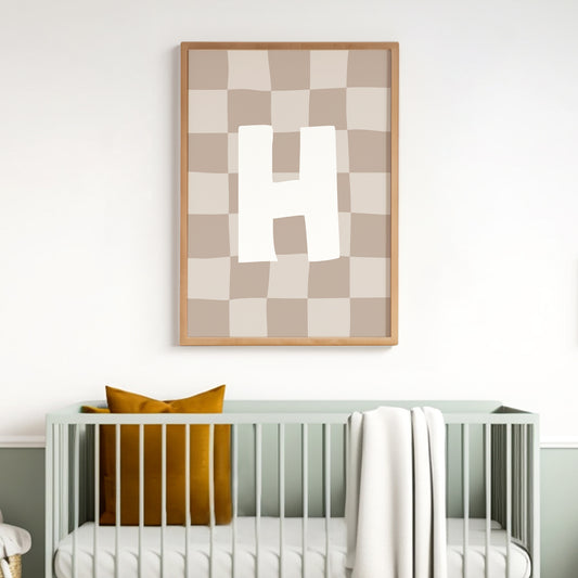 Checkered-Letters-Alphabet-Poster-Print-Letter-H-in-Truffle