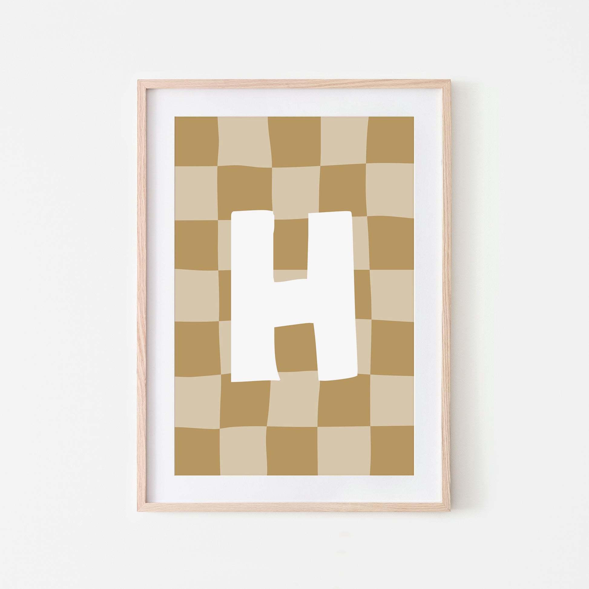 Checkered-Letters-Alphabet-Poster-Print-Letter-H-in-Wheat