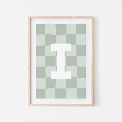 Checkered-Letters-Alphabet-Poster-Print-Letter-I-in-Mist