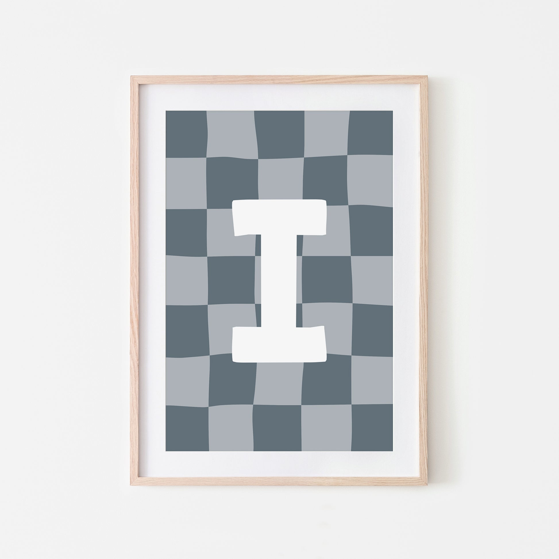 Checkered-Letters-Alphabet-Poster-Print-Letter-I-in-Sky