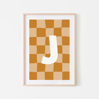 Checkered-Letters-Alphabet-Poster-Print-Letter-J-in-Mustard