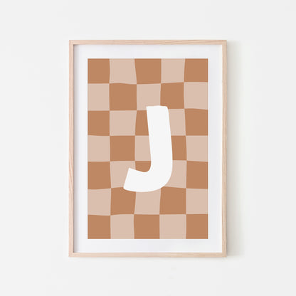 Checkered-Letters-Alphabet-Poster-Print-Letter-J-in-Tan