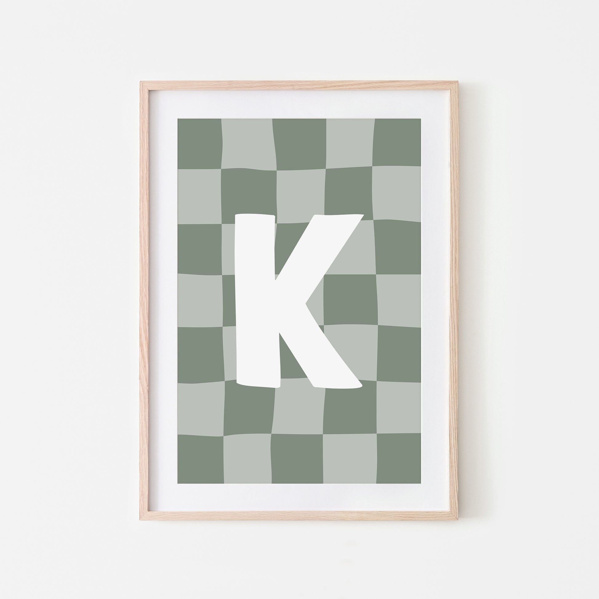 Checkered-Letters-Alphabet-Poster-Print-Letter-K-in-Eucalyptus
