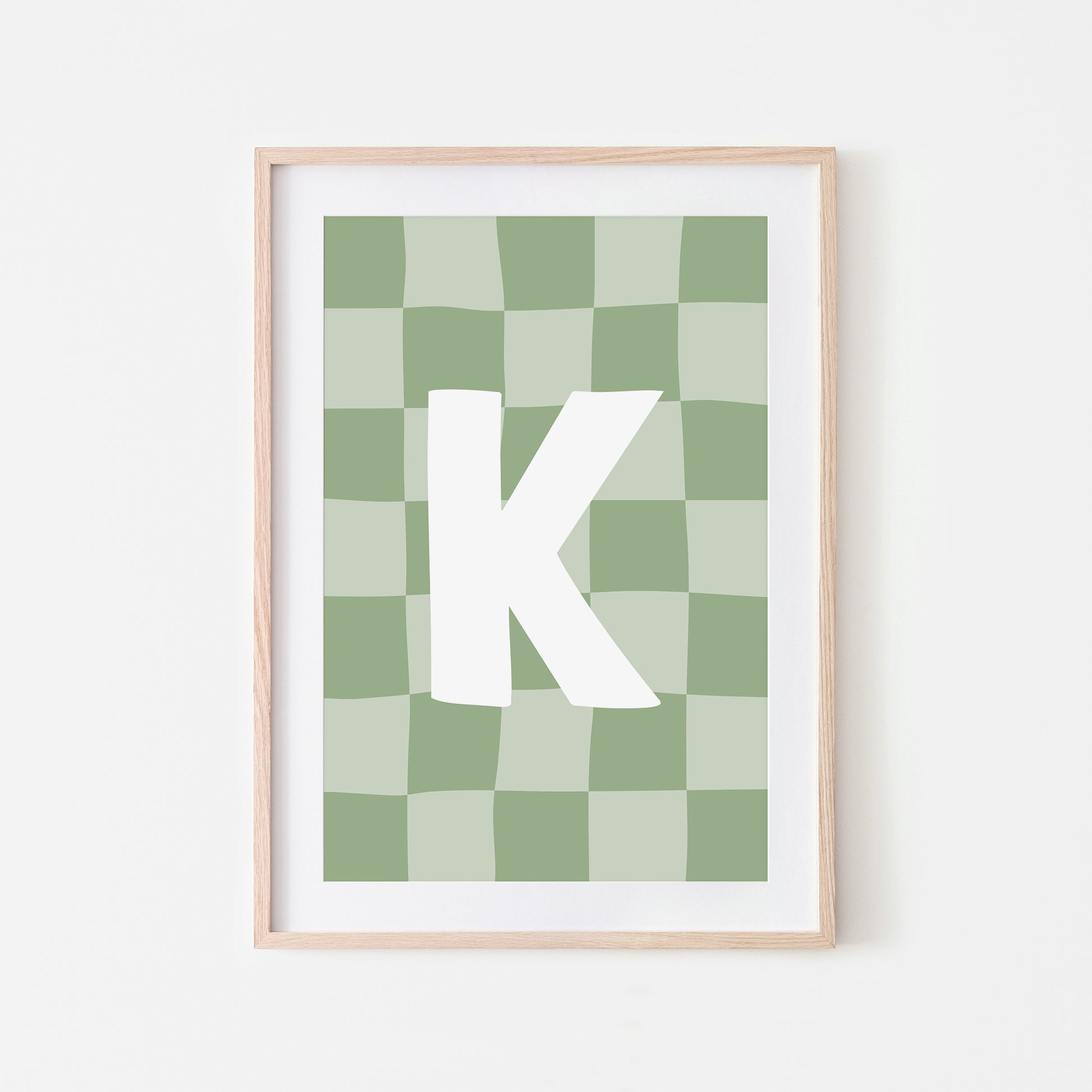 Checkered-Letters-Alphabet-Poster-Print-Letter-K-in-Sage