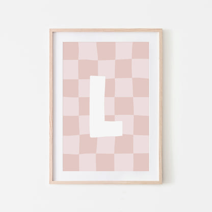 Checkered Letters (Digital) H - N