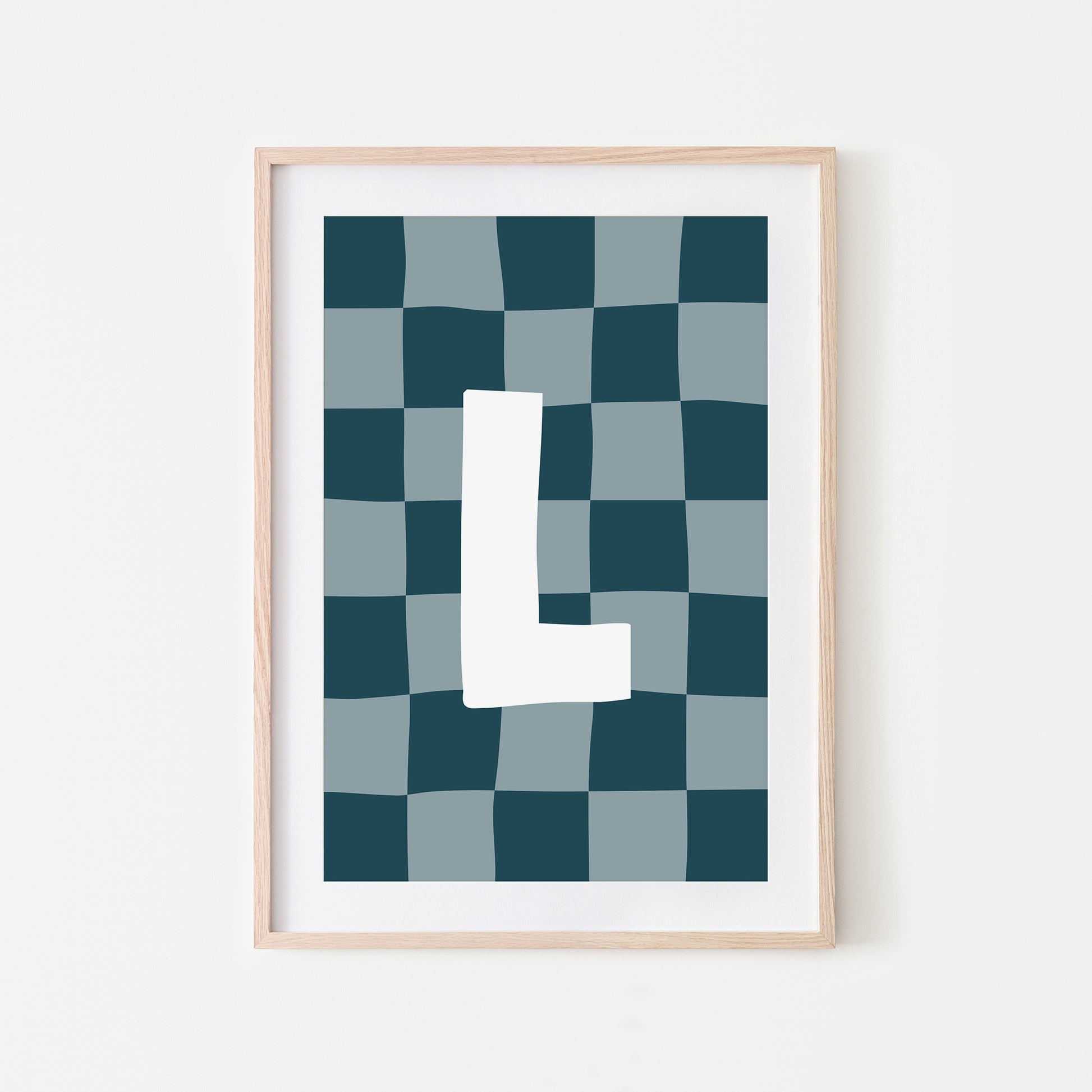 Checkered-Letters-Alphabet-Poster-Print-Letter-L-in-Navy