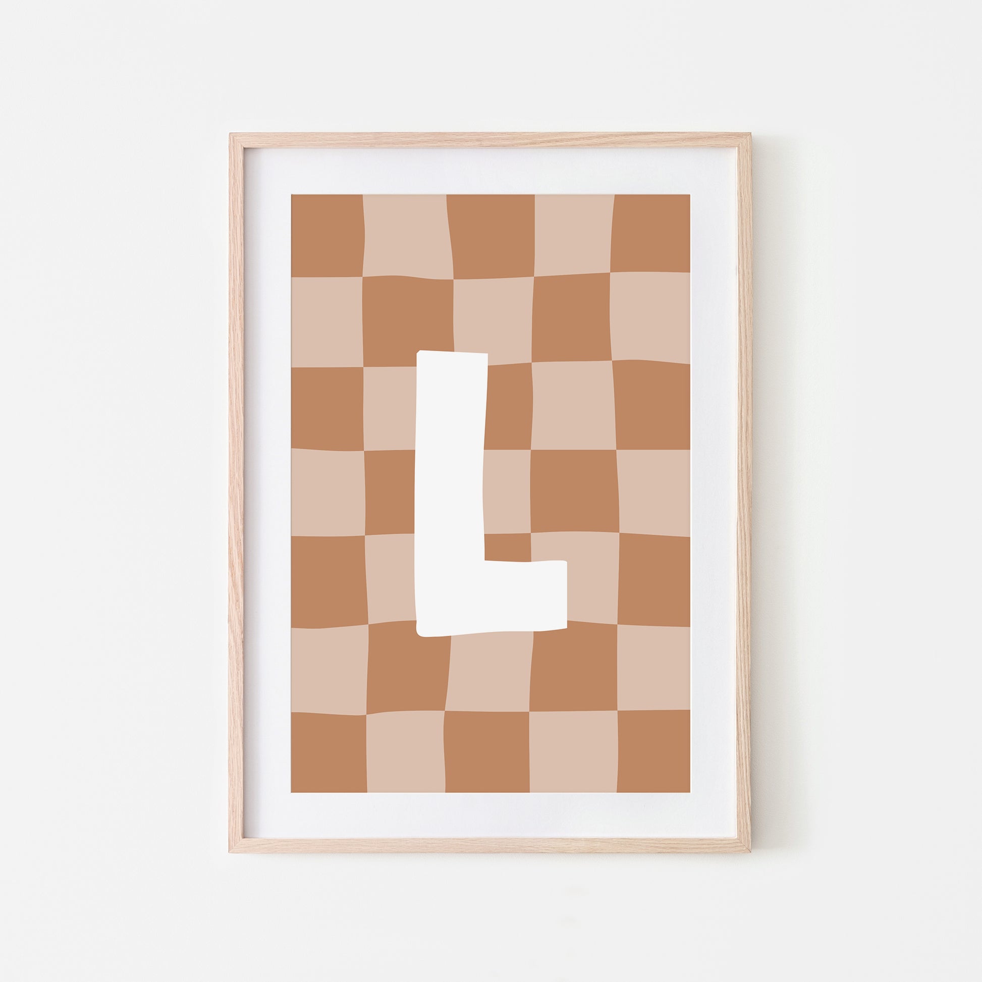 Checkered-Letters-Alphabet-Poster-Print-Letter-L-in-Tan