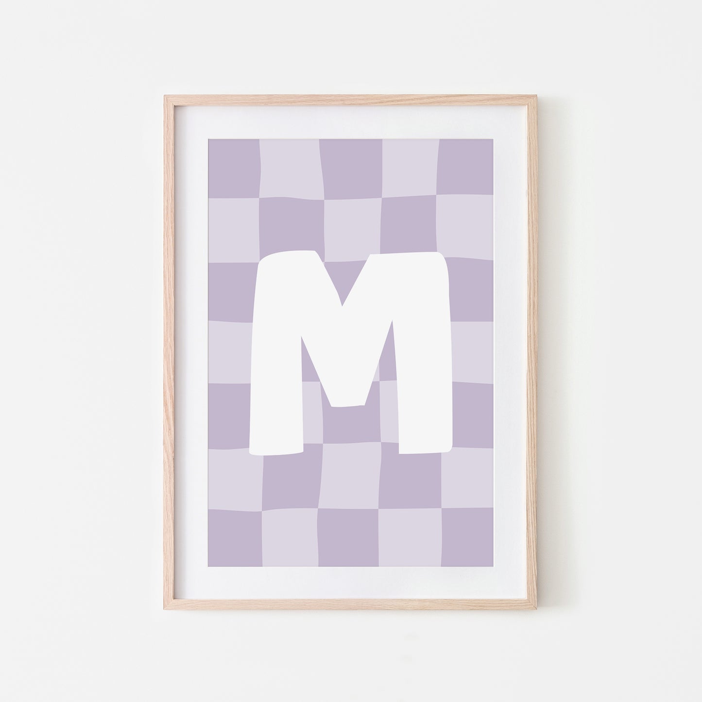 Checkered-Letters-Alphabet-Poster-Print-Letter-M-in-Lavender