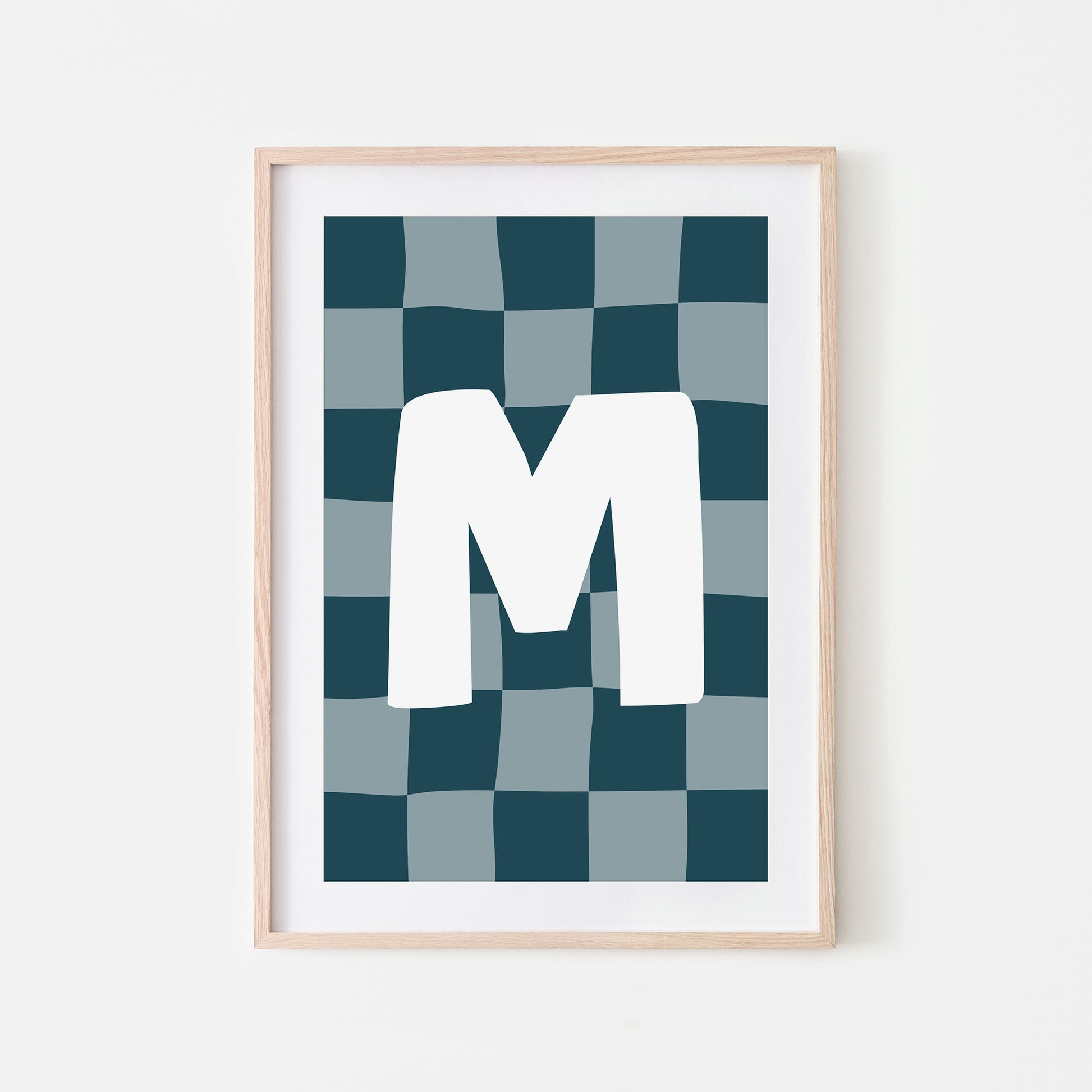 Checkered-Letters-Alphabet-Poster-Print-Letter-M-in-Navy