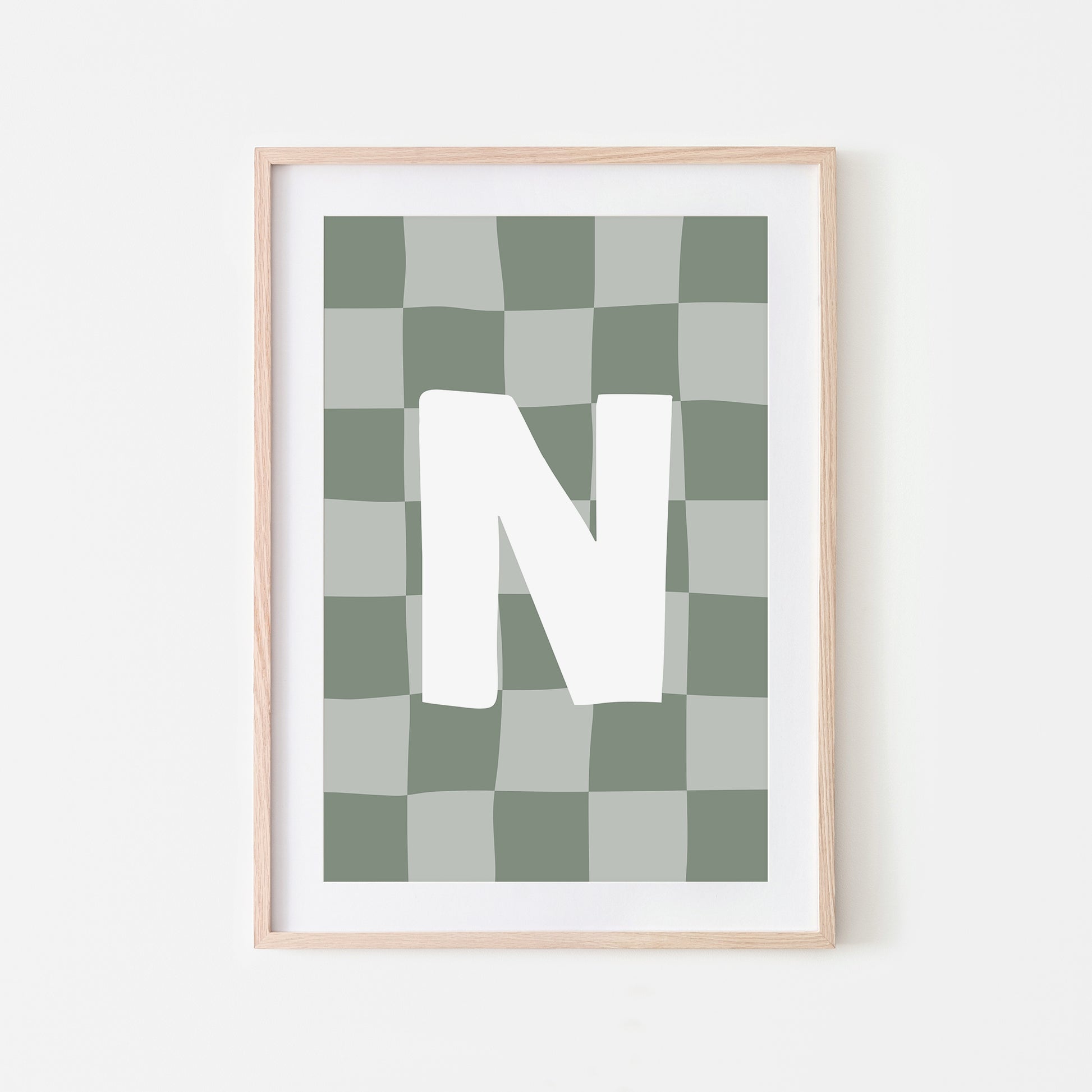 Checkered-Letters-Alphabet-Poster-Print-Letter-N-in-Eucalyptus