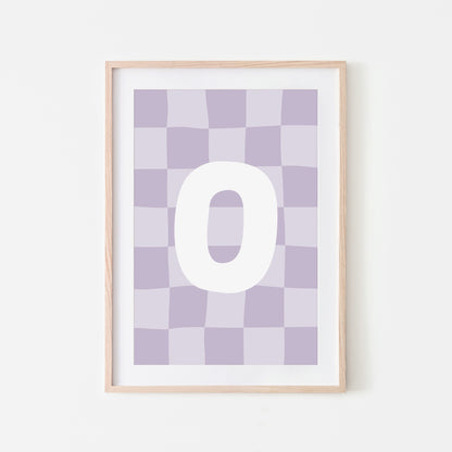 Checkered-Letters-Alphabet-Poster-Print-Letter-O-in-Lavender
