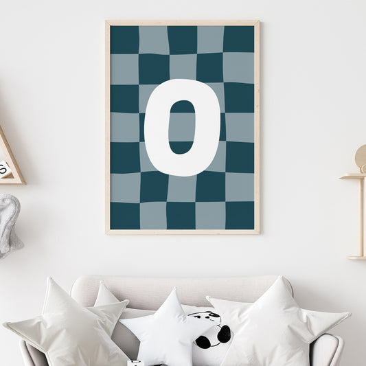Checkered-Letters-Alphabet-Poster-Print-Letter-O-in-Navy