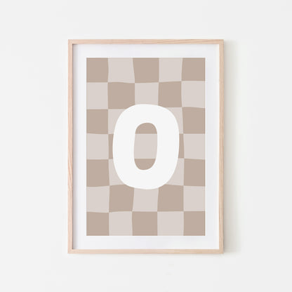 Checkered-Letters-Alphabet-Poster-Print-Letter-O-in-Truffle