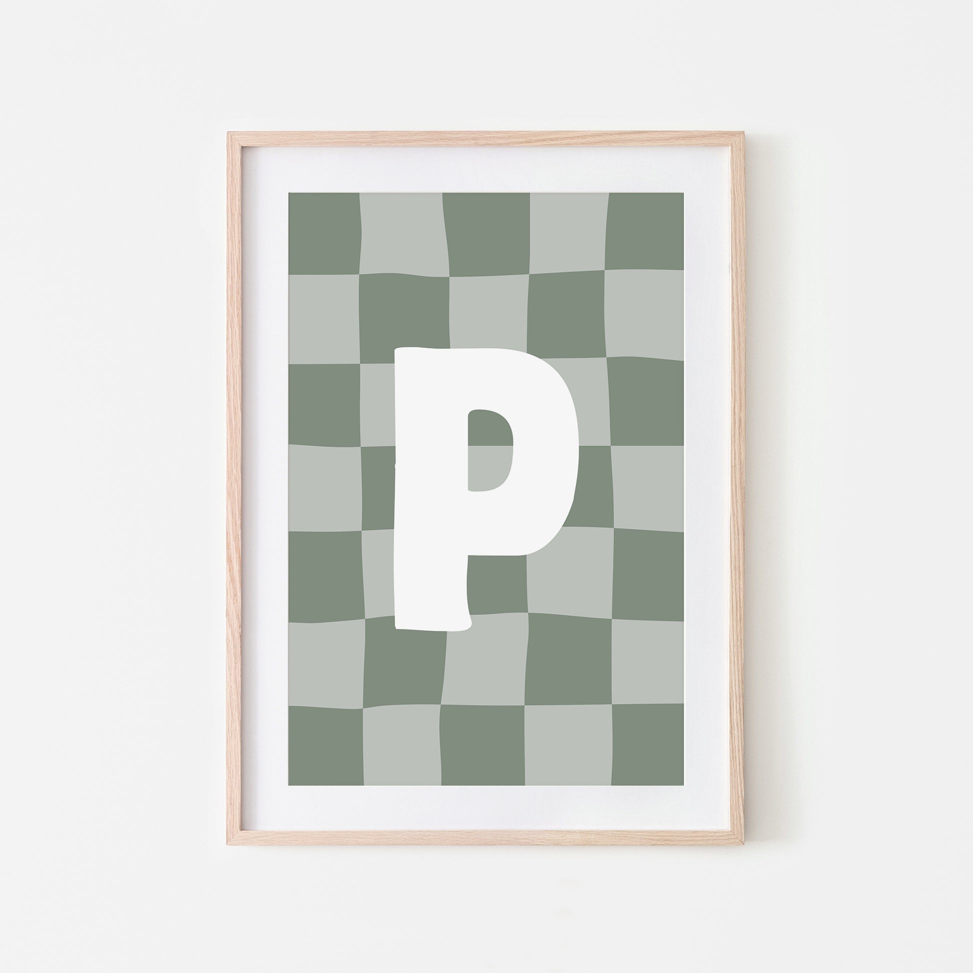 Checkered-Letters-Alphabet-Poster-Print-Letter-P-in-Eucalyptus