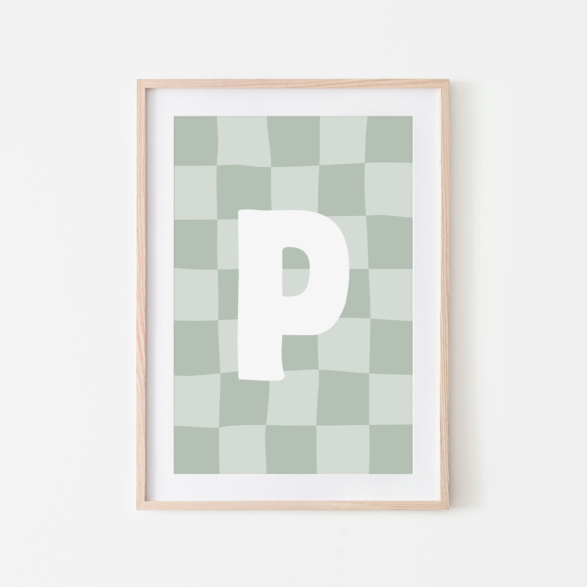 Checkered-Letters-Alphabet-Poster-Print-Letter-P-in-Mist