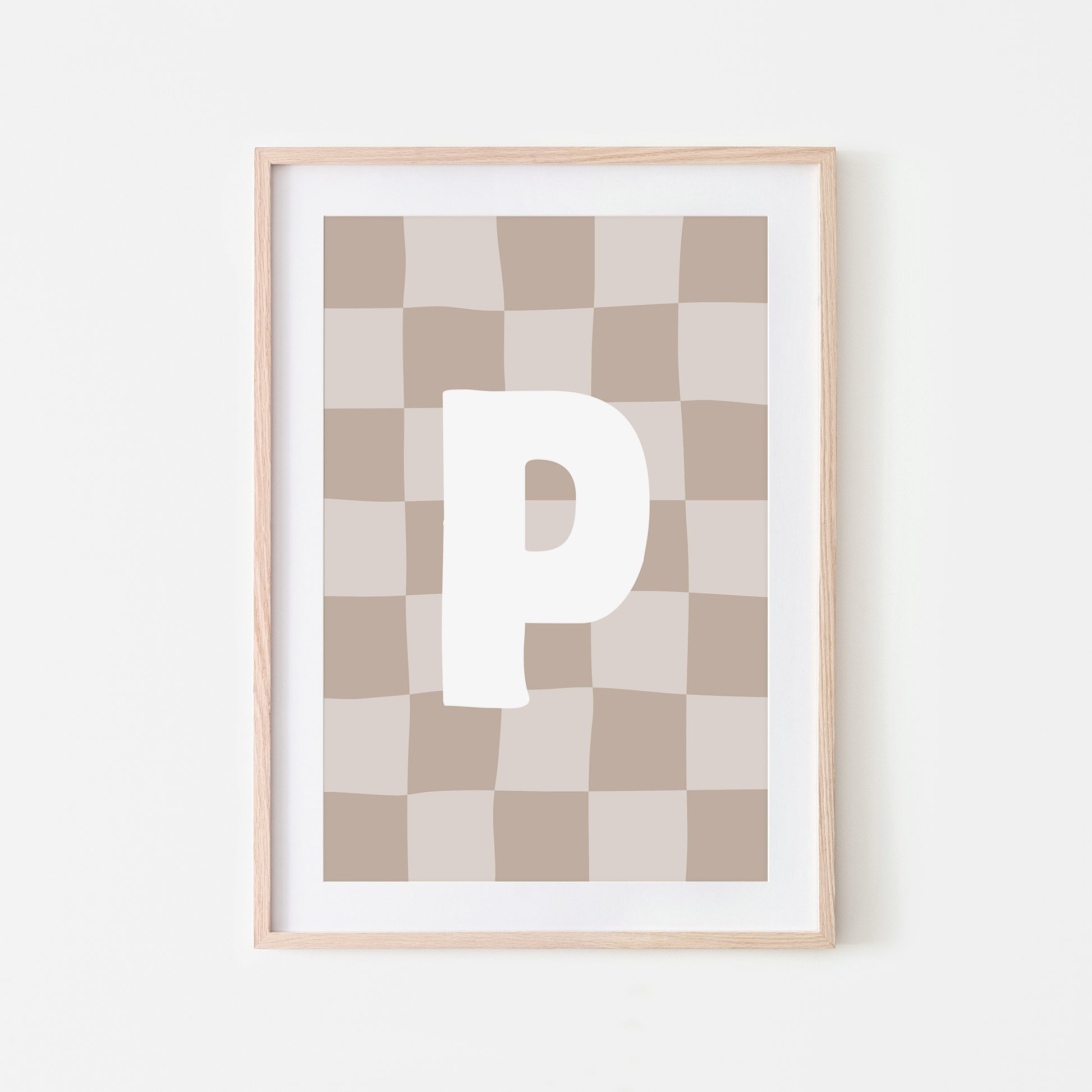 Checkered-Letters-Alphabet-Poster-Print-Letter-P-in-Truffle