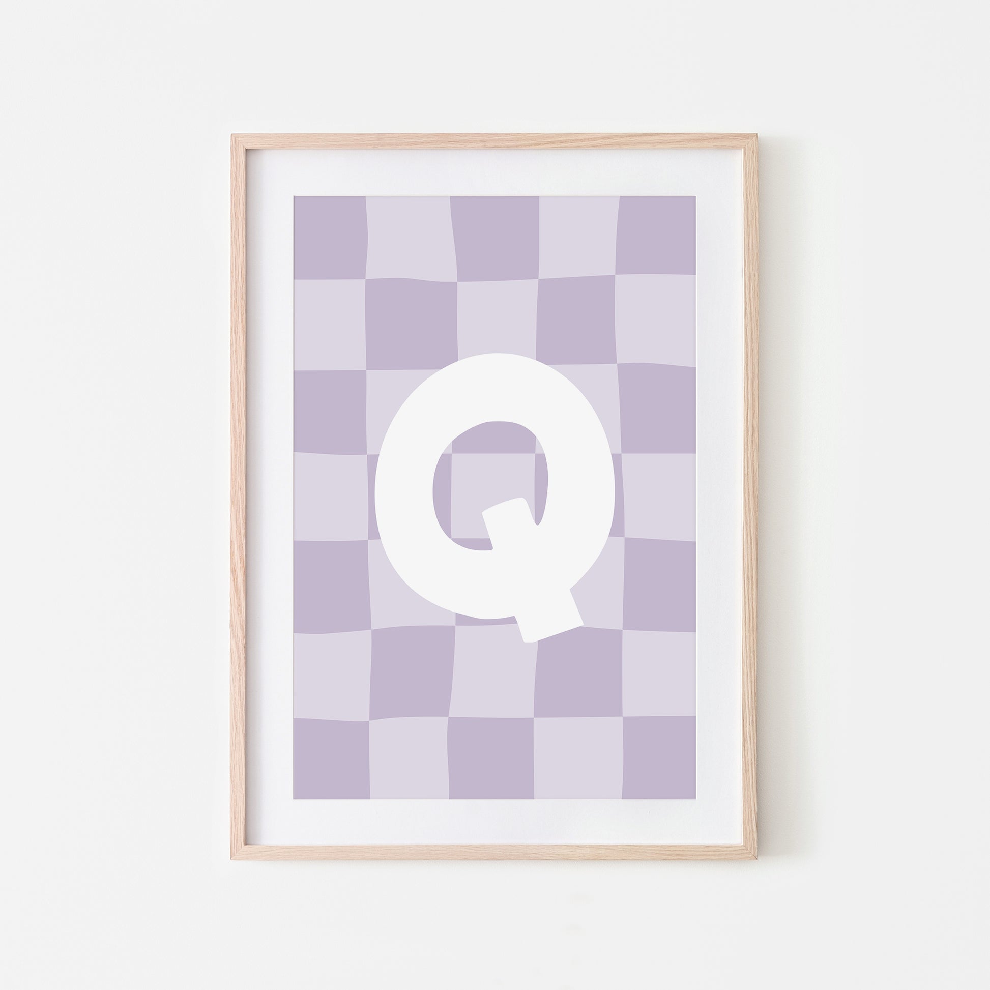 Checkered-Letters-Alphabet-Poster-Print-Letter-Q-in-Lavender