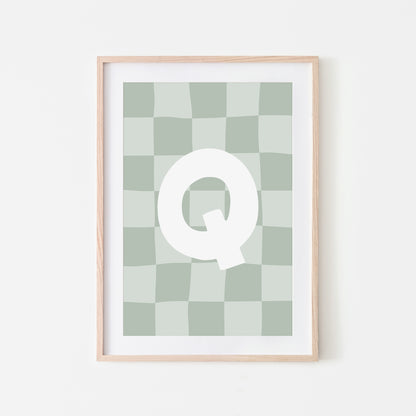Checkered-Letters-Alphabet-Poster-Print-Letter-Q-in-Mist