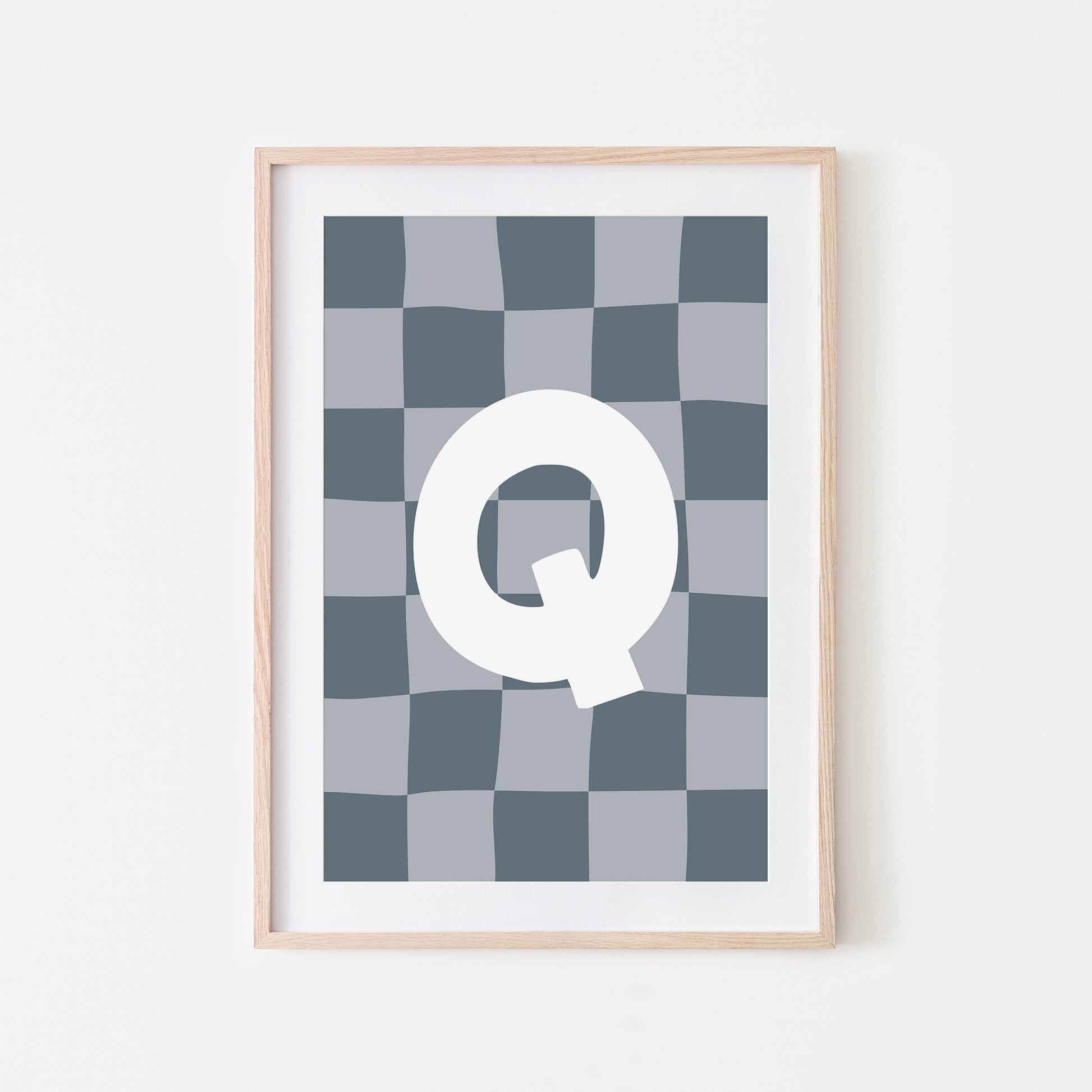 Checkered-Letters-Alphabet-Poster-Print-Letter-Q-in-Sky