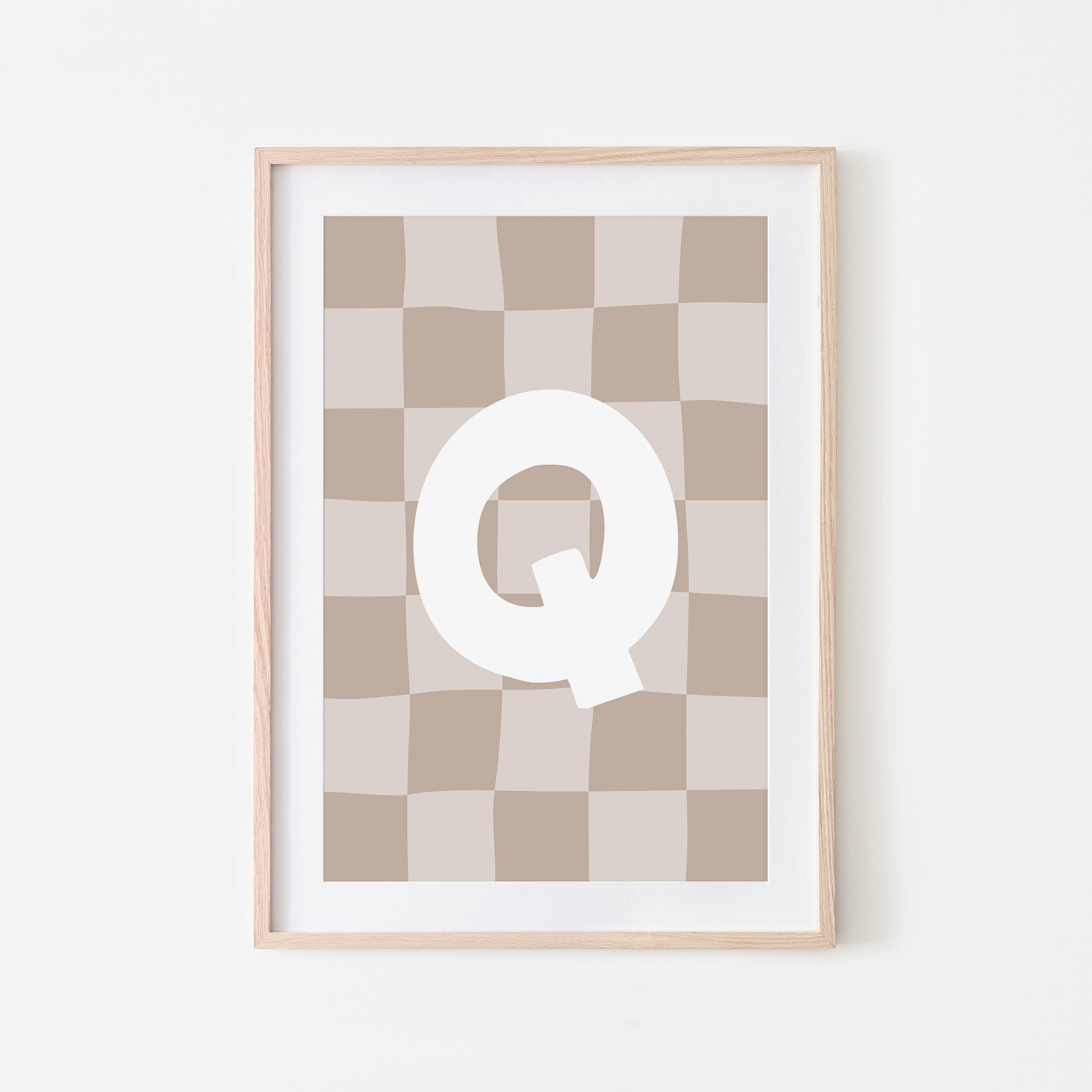 Checkered-Letters-Alphabet-Poster-Print-Letter-Q-in-Truffle