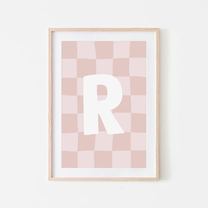 Checkered-Letters-Alphabet-Poster-Print-Letter-R-in-Blush