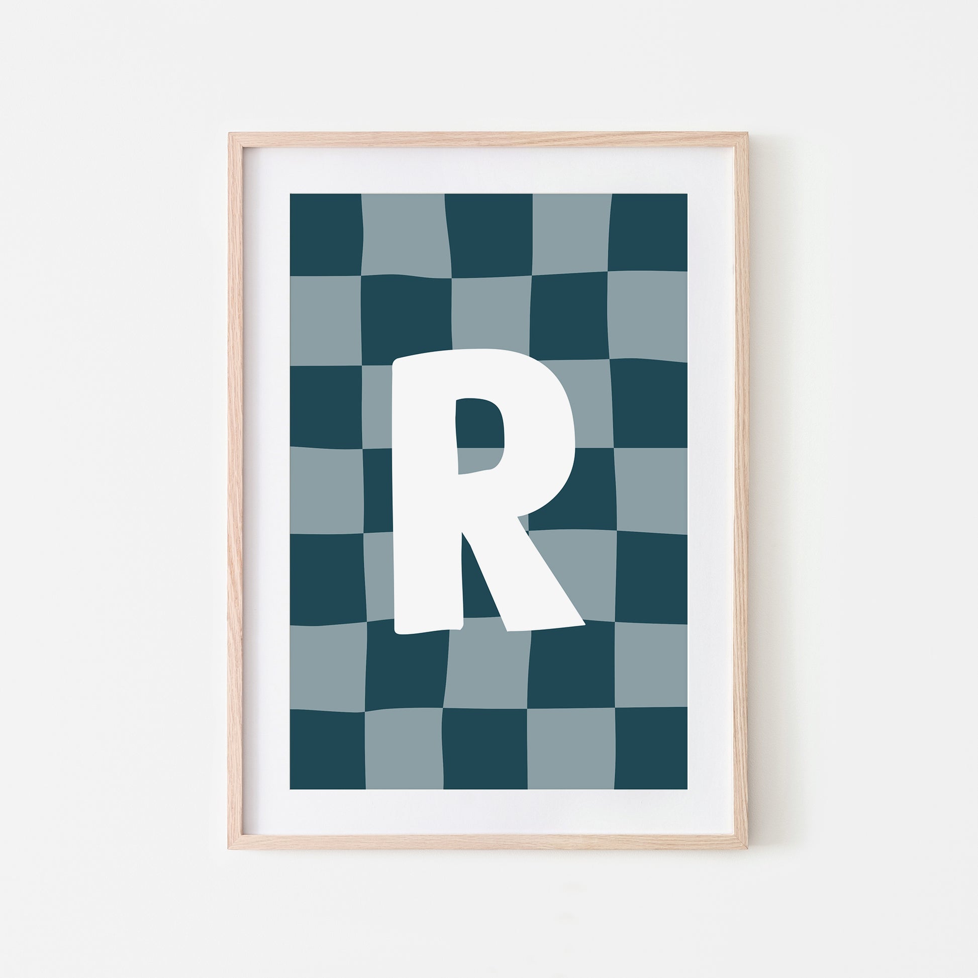 Checkered-Letters-Alphabet-Poster-Print-Letter-R-in-Navy