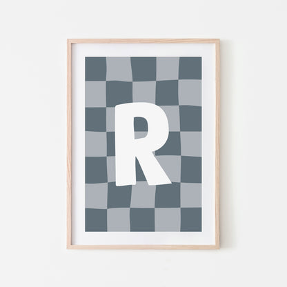 Checkered-Letters-Alphabet-Poster-Print-Letter-R-in-Sky