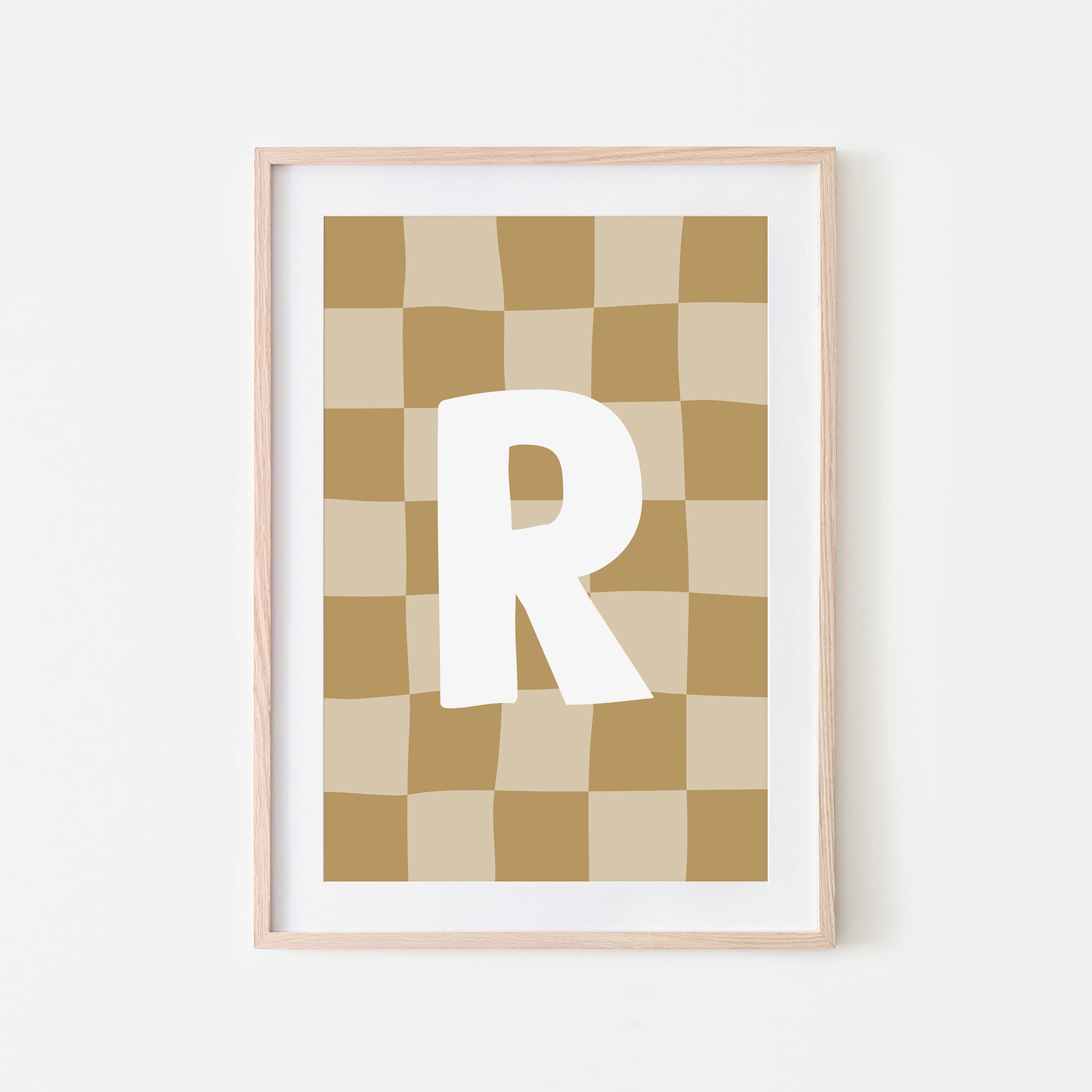 Checkered-Letters-Alphabet-Poster-Print-Letter-R-in-Wheat