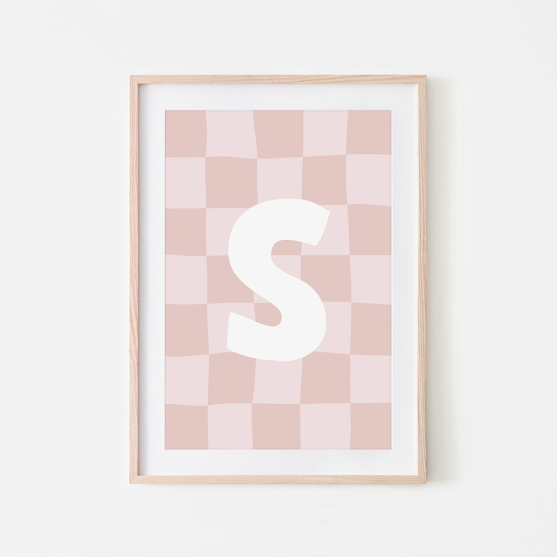 Checkered-Letters-Alphabet-Poster-Print-Letter-S-in-Blush
