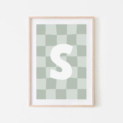 Checkered-Letters-Alphabet-Poster-Print-Letter-S-in-Mist