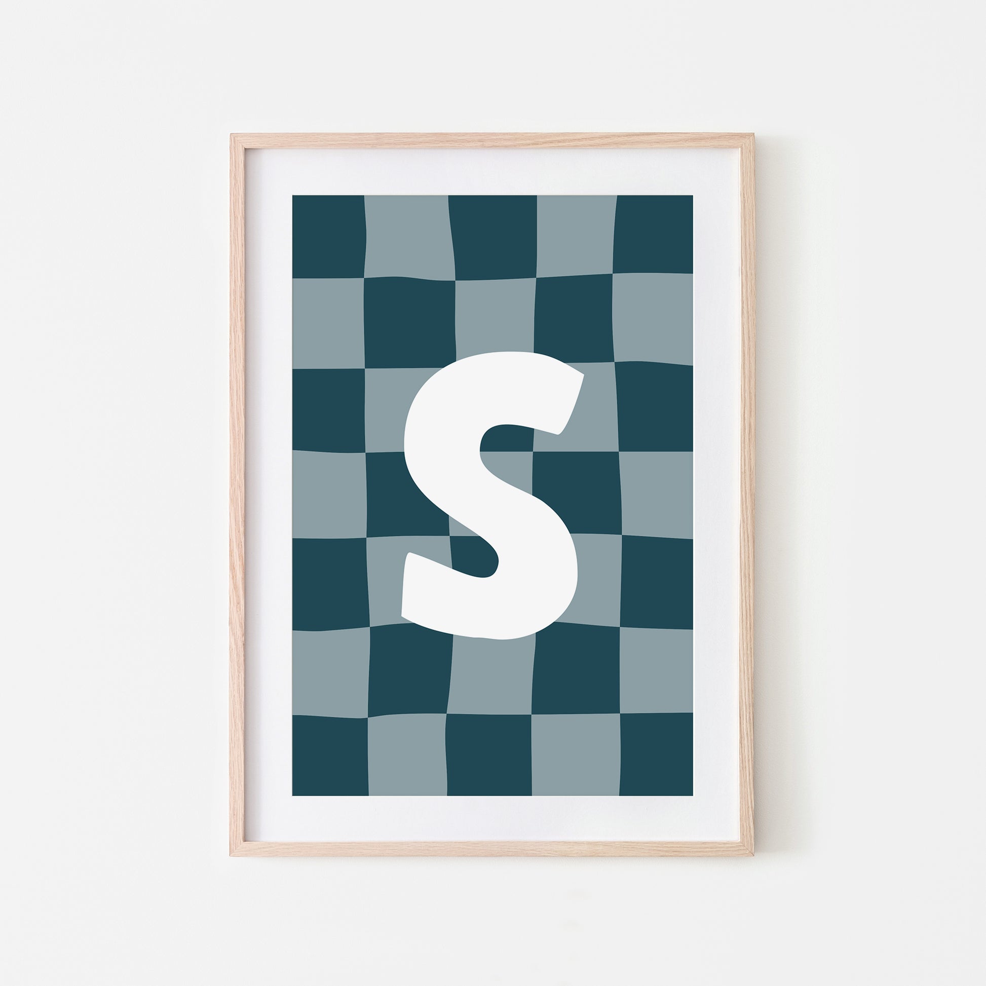 Checkered-Letters-Alphabet-Poster-Print-Letter-S-in-Navy