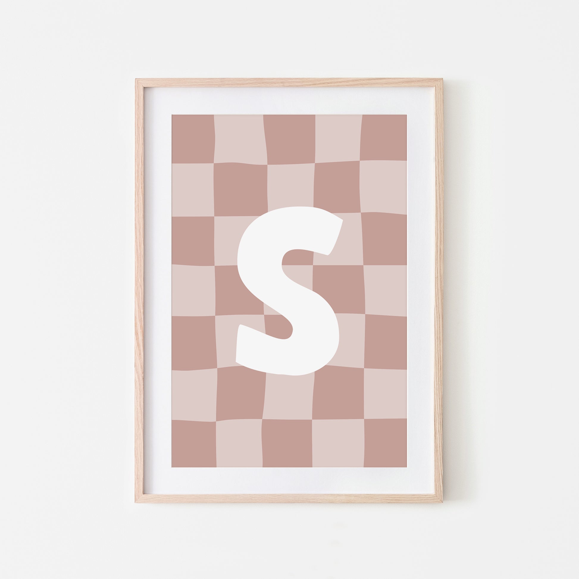 Checkered-Letters-Alphabet-Poster-Print-Letter-S-in-Rose