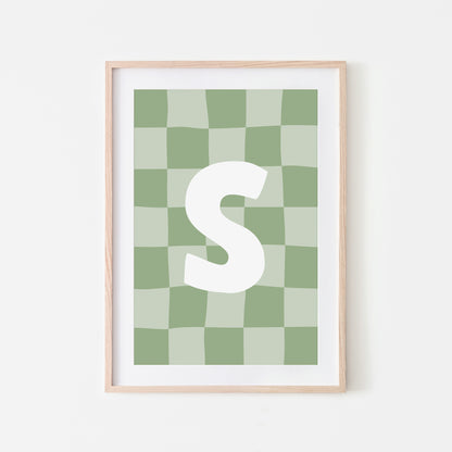 Checkered-Letters-Alphabet-Poster-Print-Letter-S-in-Sage