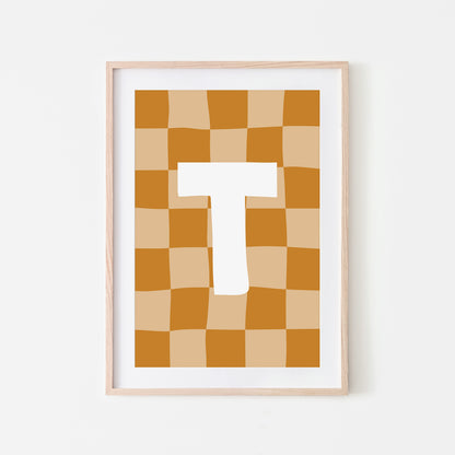 Checkered-Letters-Alphabet-Poster-Print-Letter-T-in-Mustard
