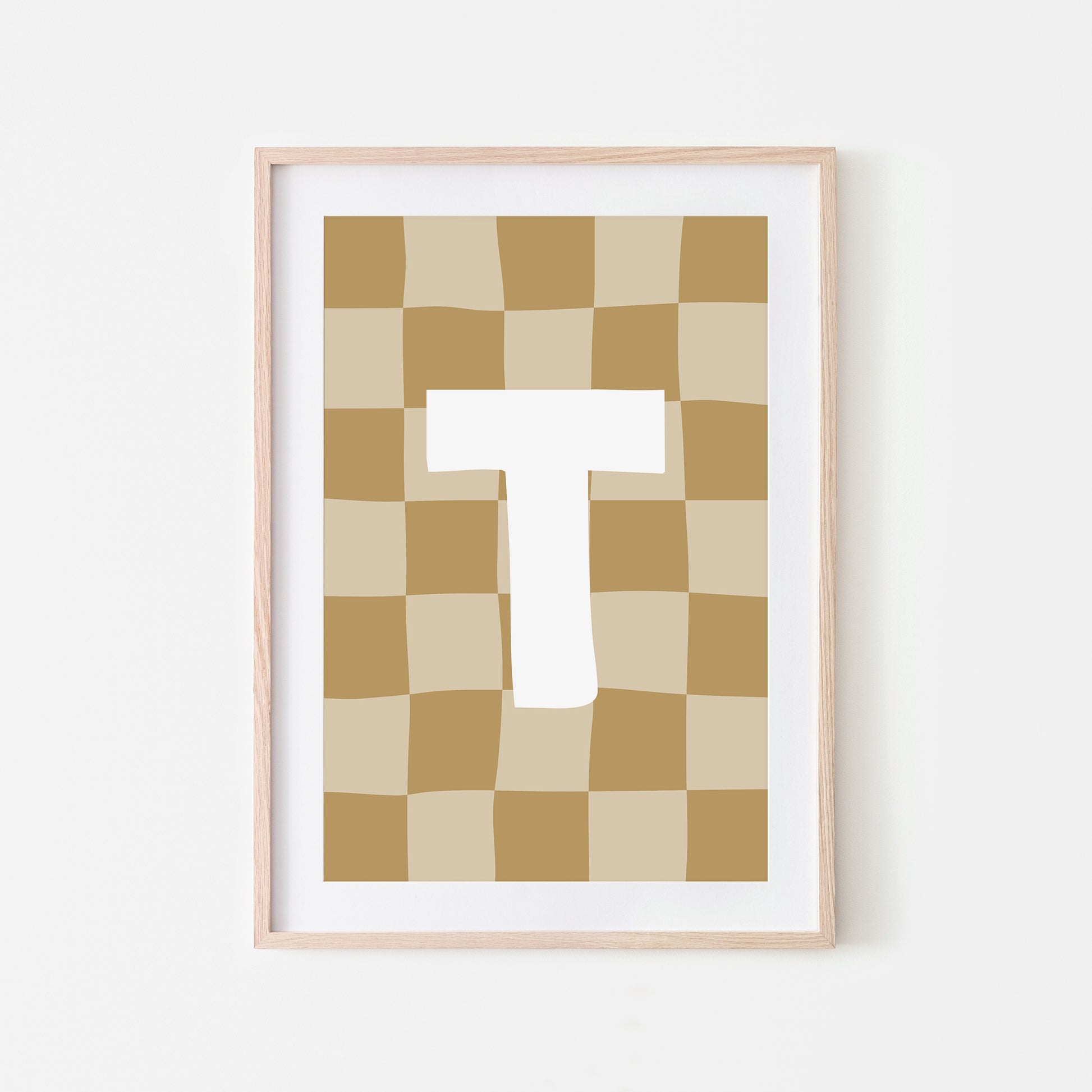 Checkered-Letters-Alphabet-Poster-Print-Letter-T-in-Wheat