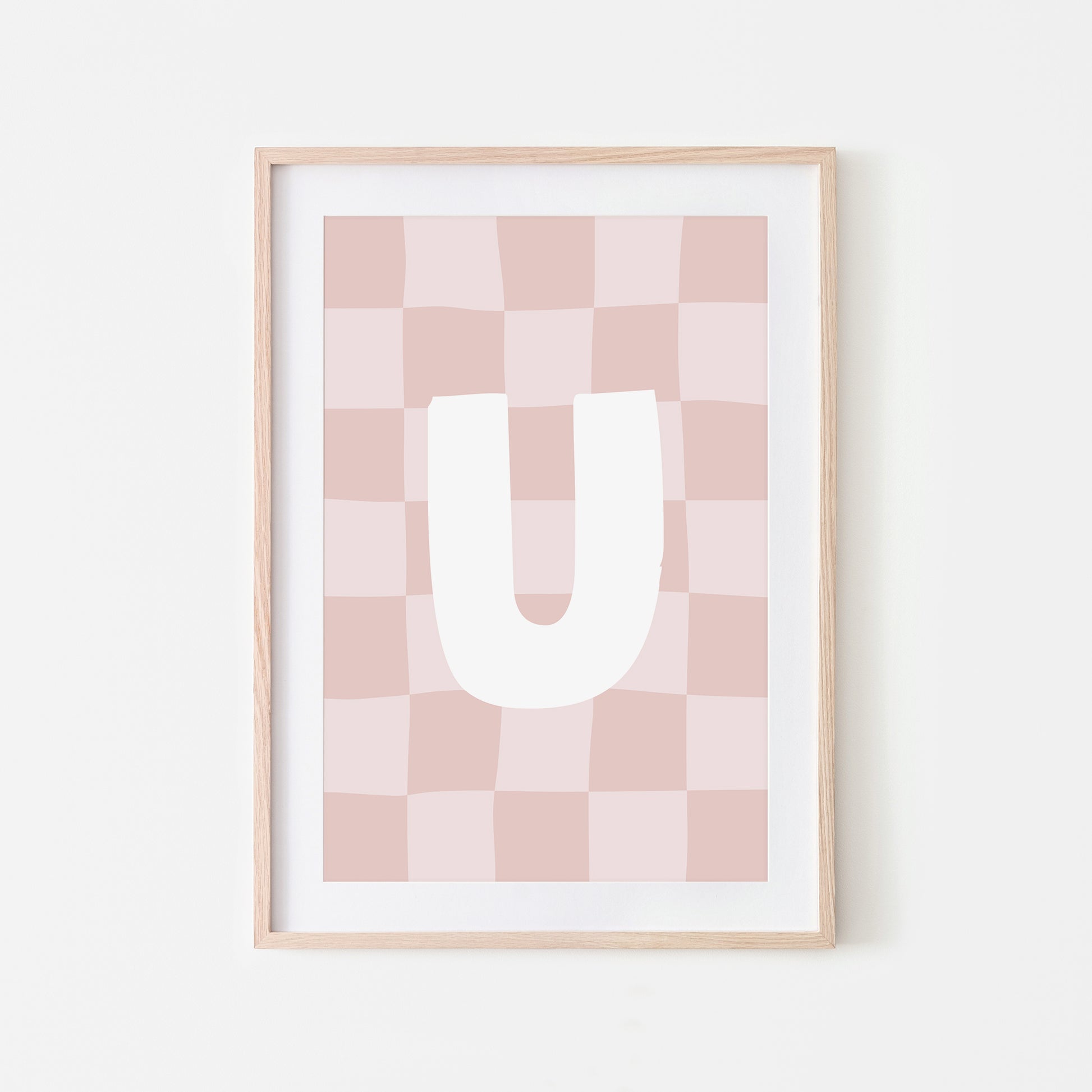 Checkered-Letters-Alphabet-Poster-Print-Letter-U-in-Blush
