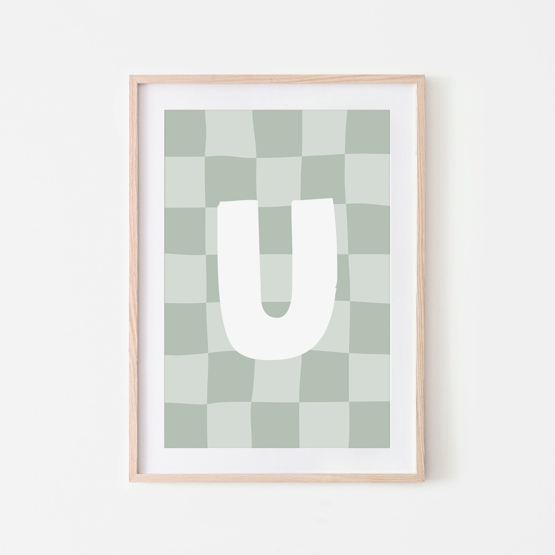 Checkered-Letters-Alphabet-Poster-Print-Letter-U-in-Mist