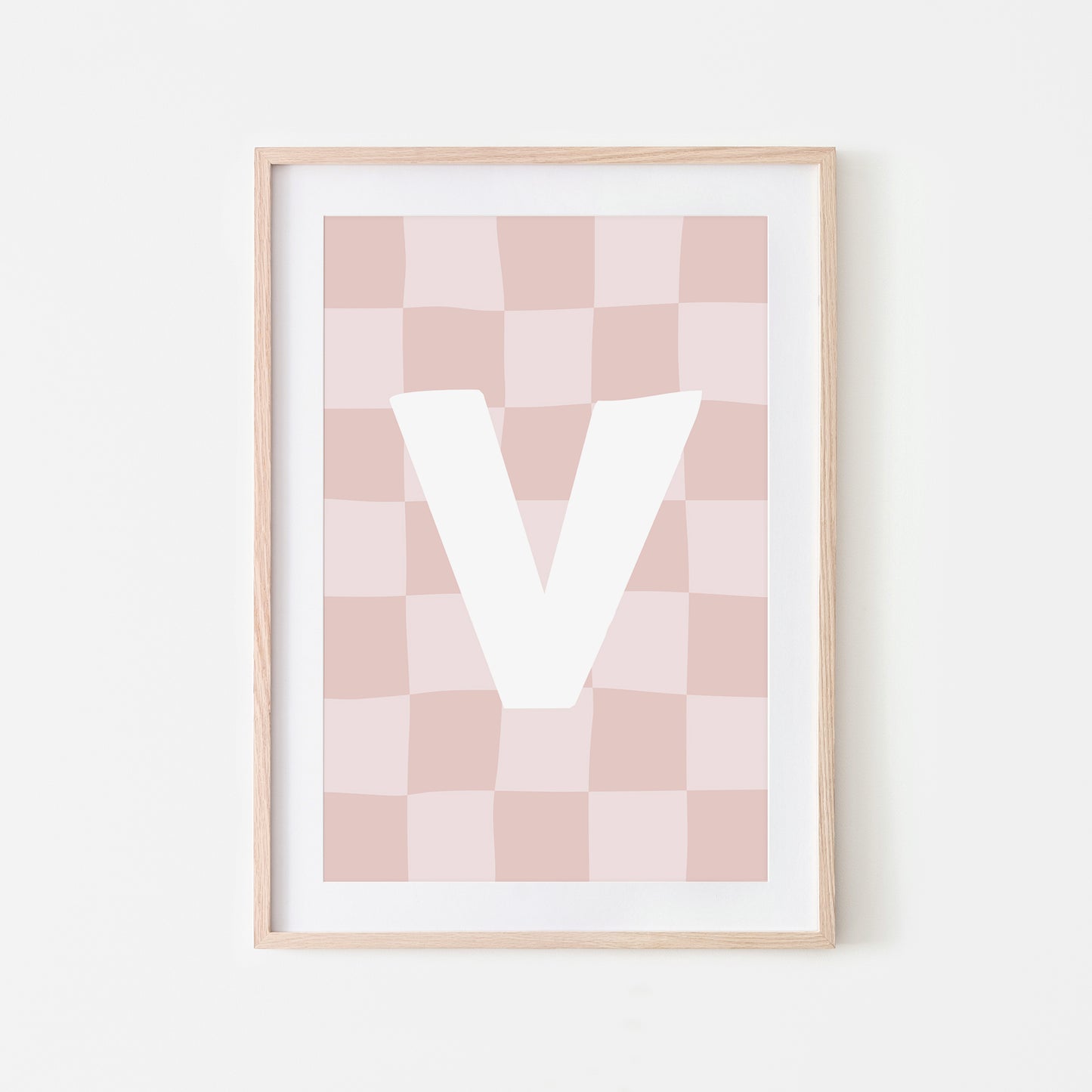 Checkered-Letters-Alphabet-Poster-Print-Letter-V-in-Blush