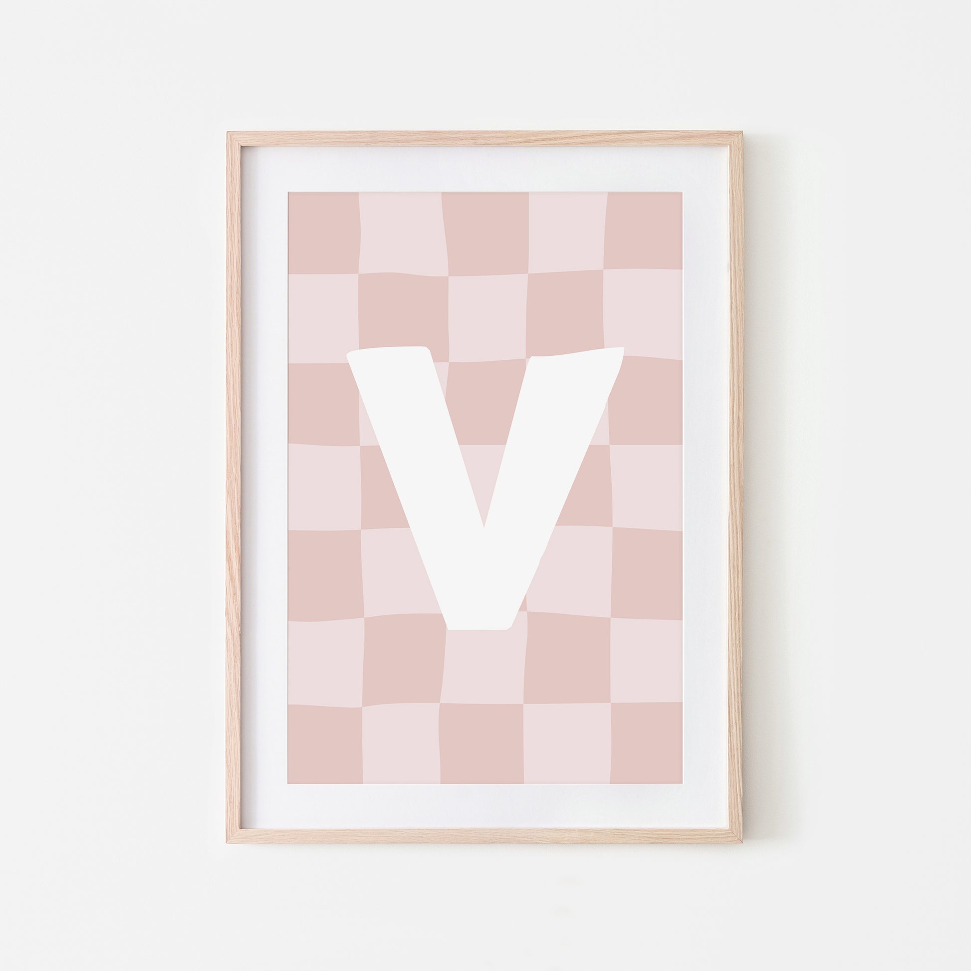 Checkered-Letters-Alphabet-Poster-Print-Letter-V-in-Blush