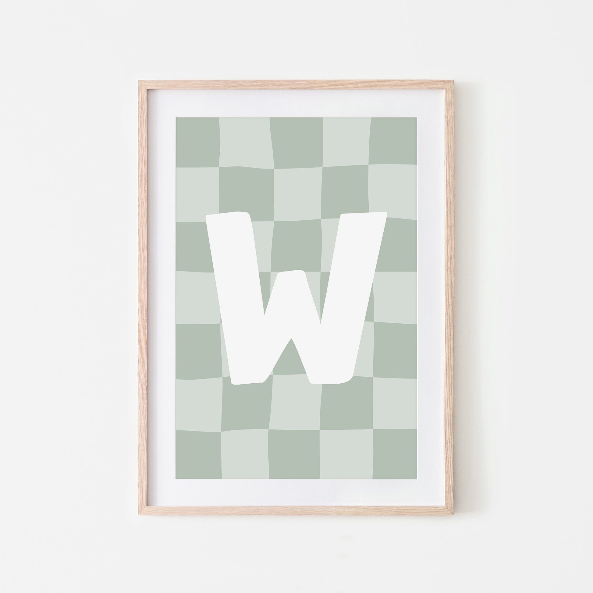 Checkered-Letters-Alphabet-Poster-Print-Letter-W-in-Mist