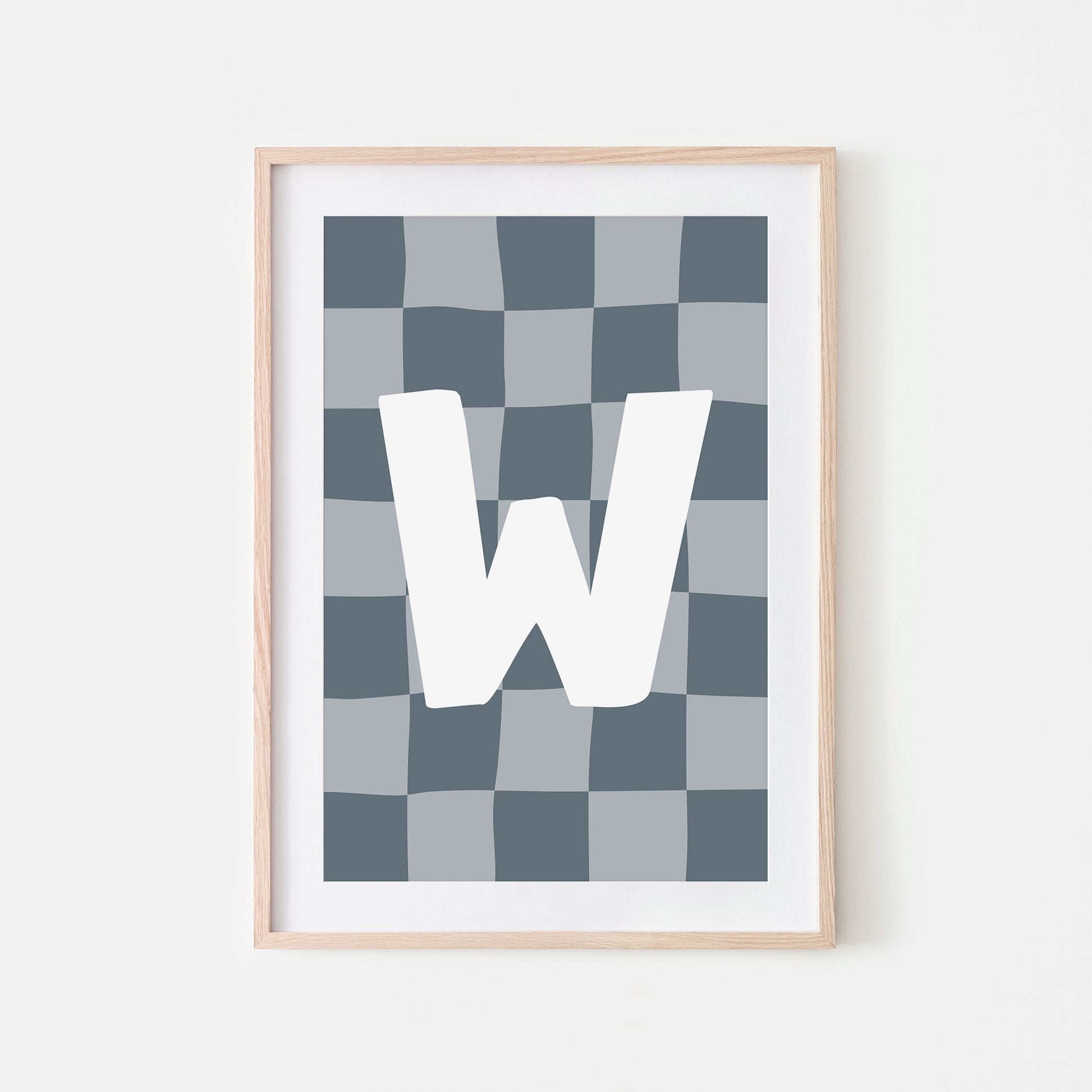 Checkered-Letters-Alphabet-Poster-Print-Letter-W-in-Sky