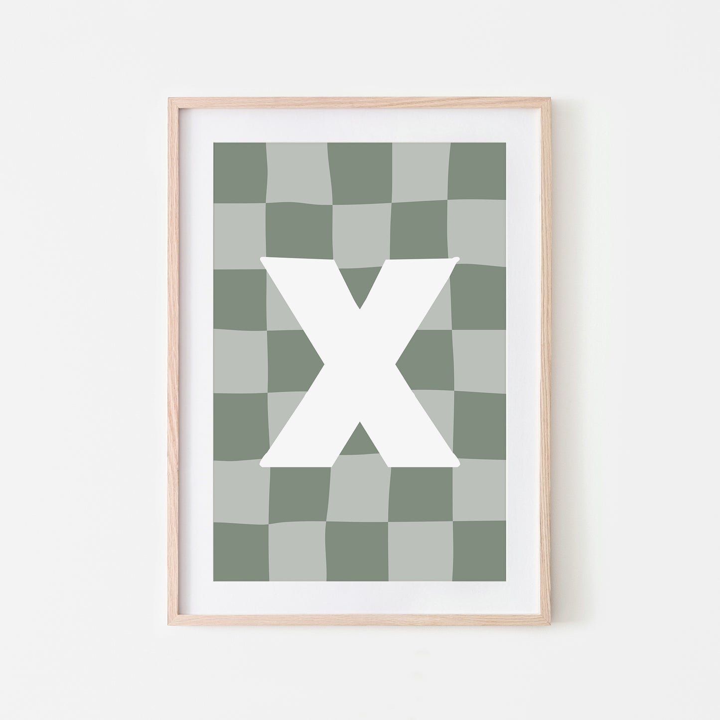 Checkered-Letters-Alphabet-Poster-Print-Letter-X-in-Eucalyptus