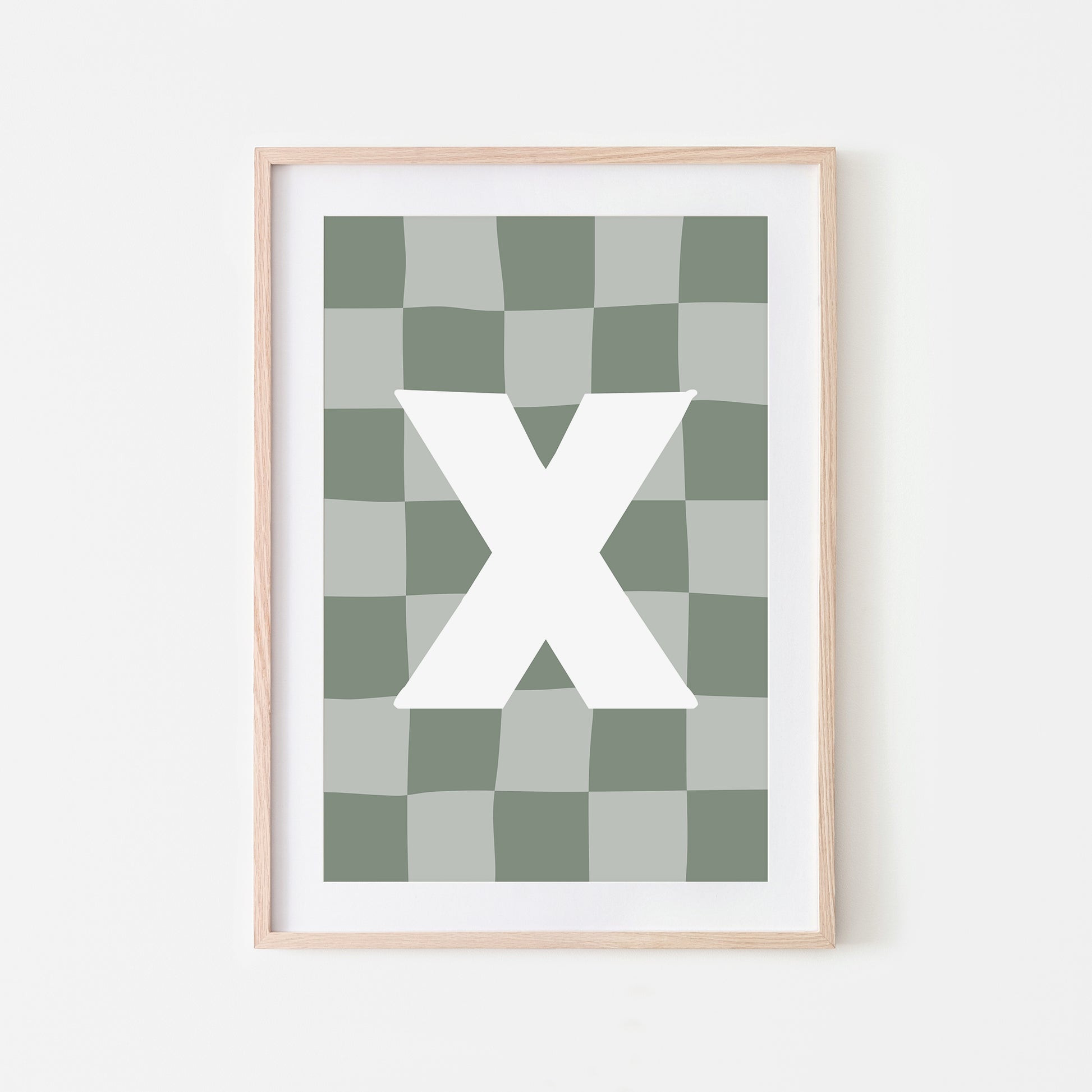 Checkered-Letters-Alphabet-Poster-Print-Letter-X-in-Eucalyptus