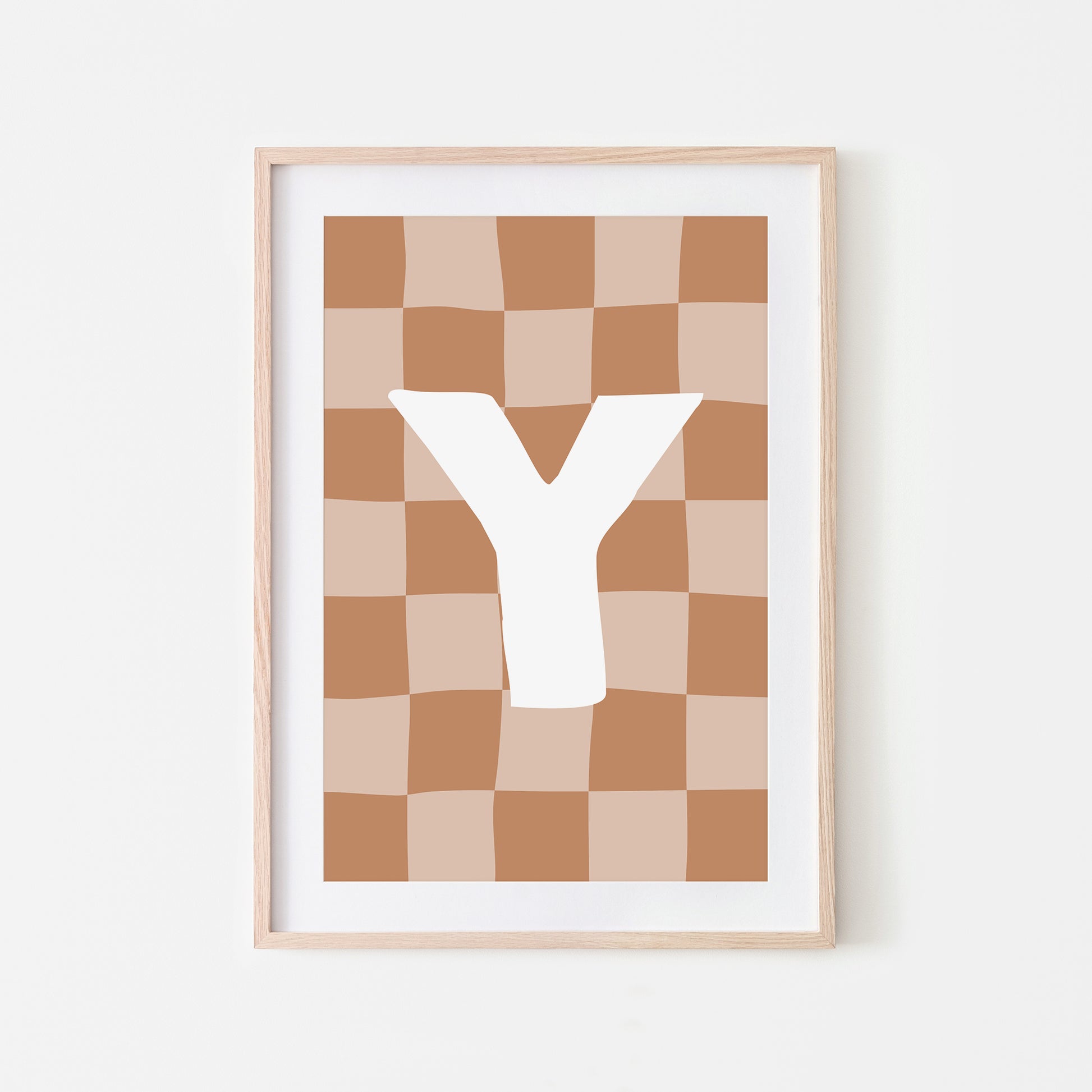 Checkered-Letters-Alphabet-Poster-Print-Letter-Y-in-Tan