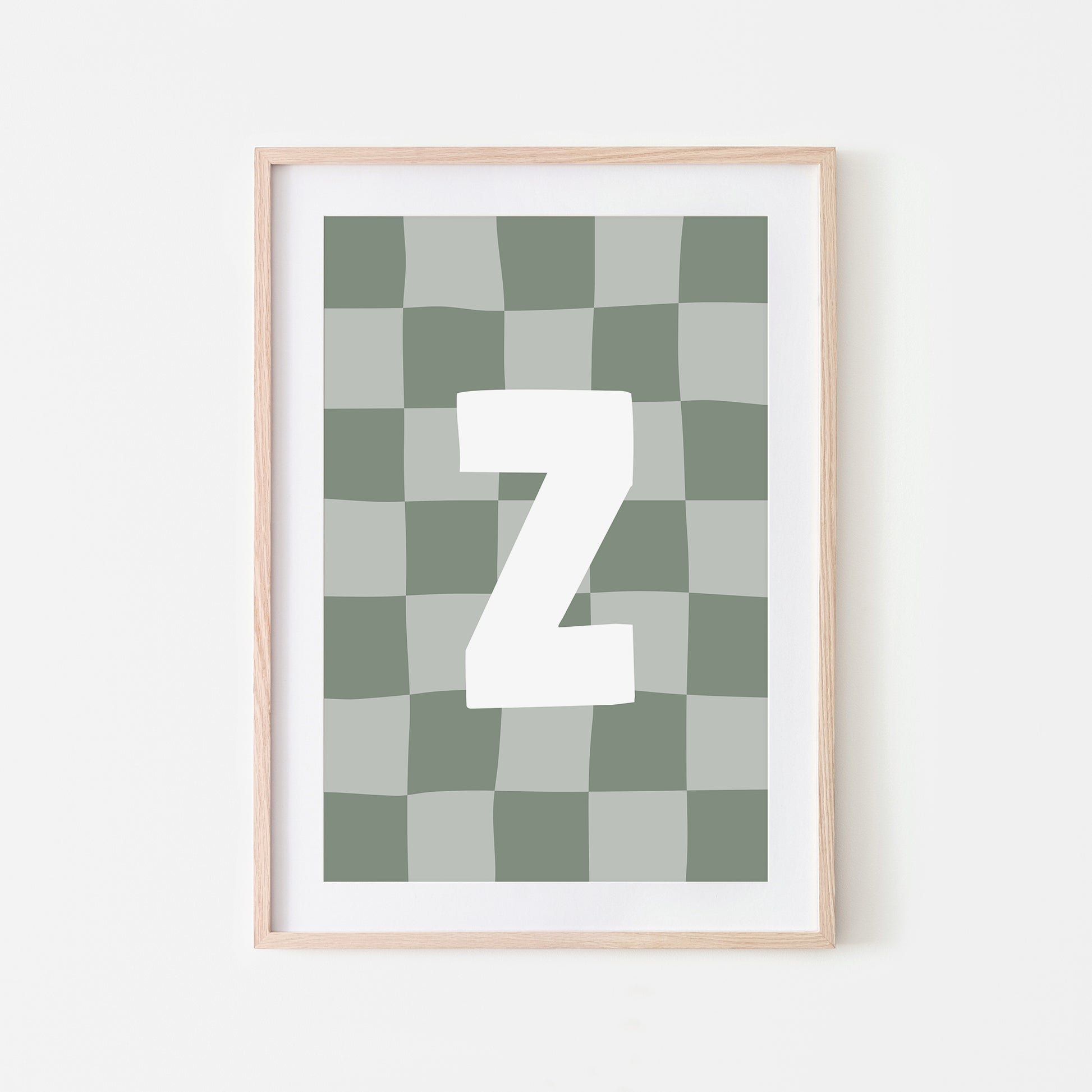 Checkered-Letters-Alphabet-Poster-Print-Letter-Z-in-Eucalyptus