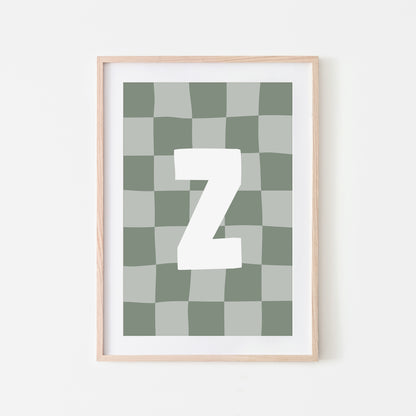 Checkered-Letters-Alphabet-Poster-Print-Letter-Z-in-Eucalyptus