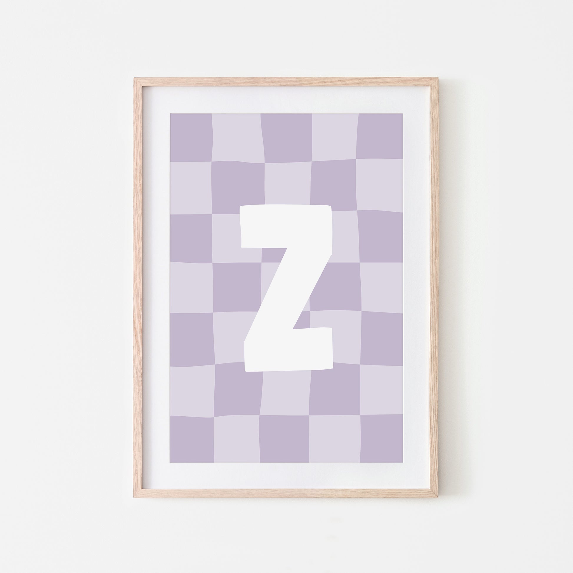 Checkered-Letters-Alphabet-Poster-Print-Letter-Z-in-Lavender