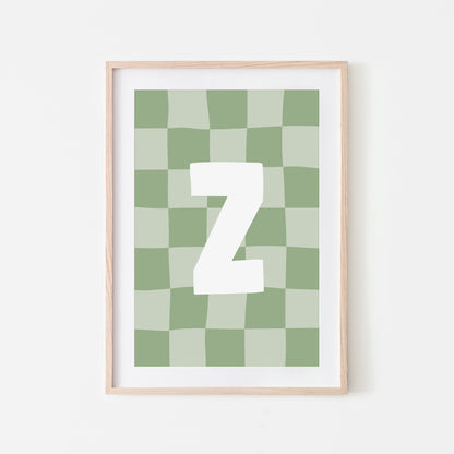 Checkered-Letters-Alphabet-Poster-Print-Letter-Z-in-Sage