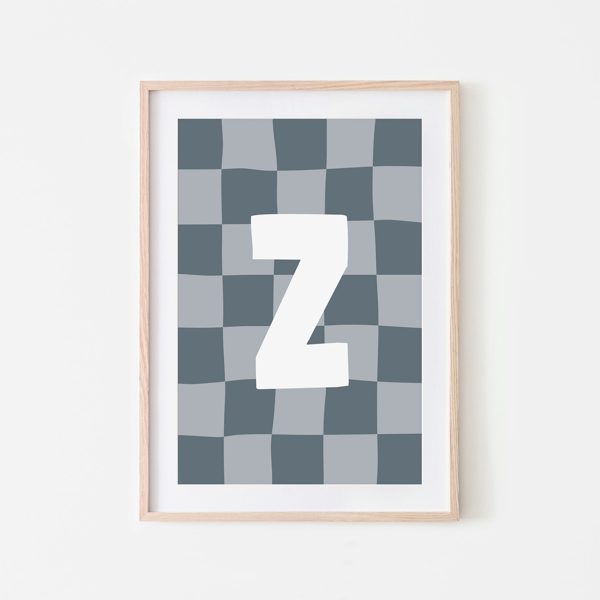 Checkered-Letters-Alphabet-Poster-Print-Letter-Z-in-Sky