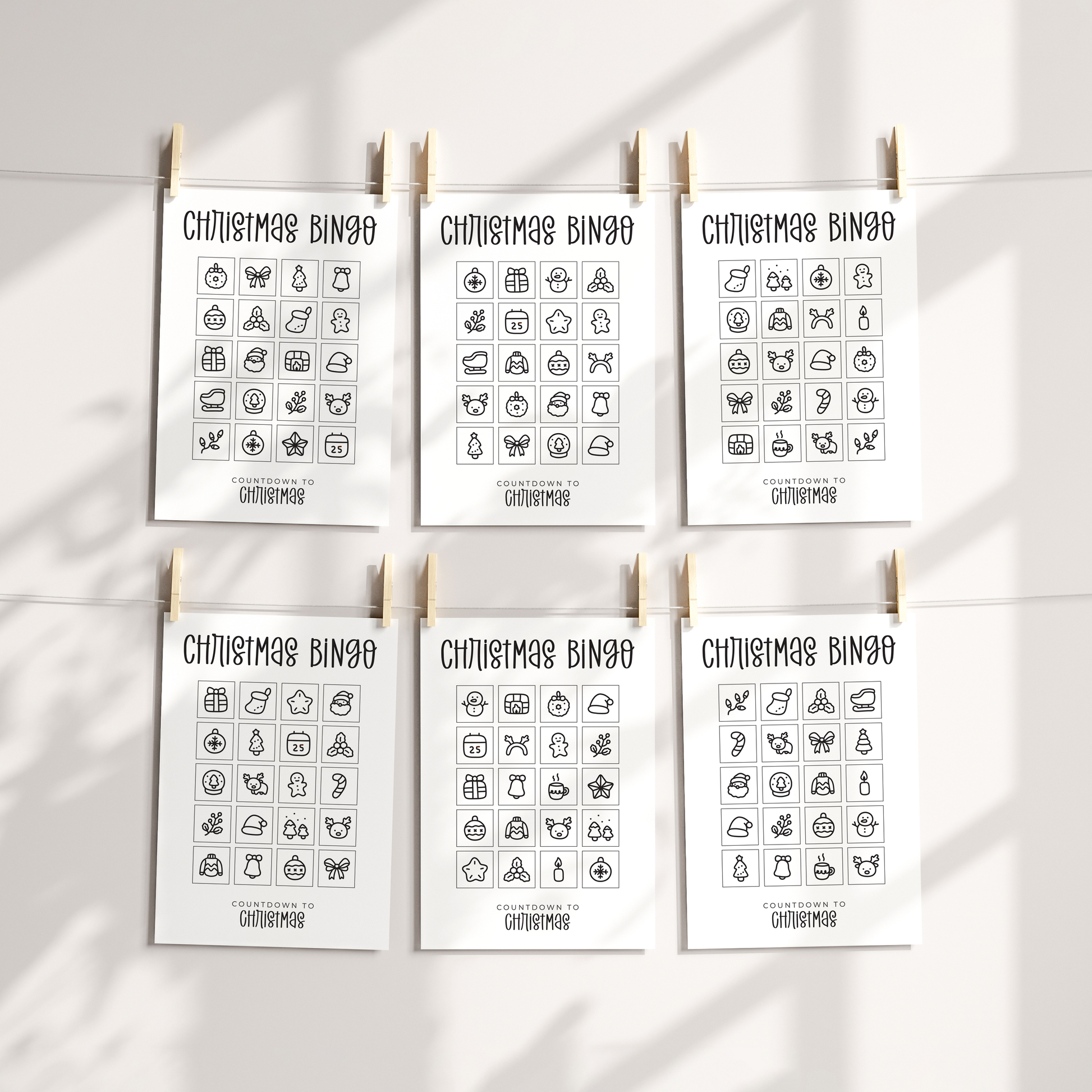 Christmas-Bingo-Free-Printable-Large-Sheets-Black-and-White